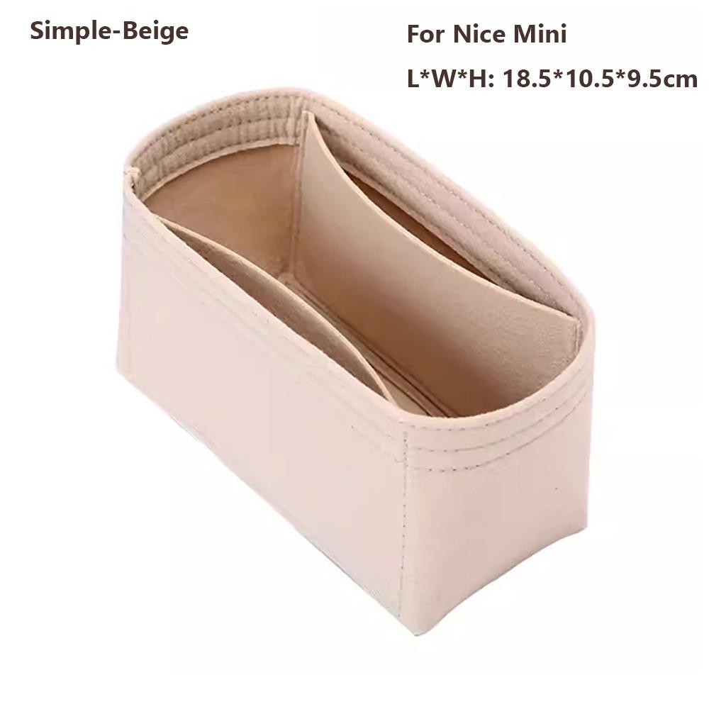 Фетровый органайзер-вставка для сумки, хранение, организация, подкладка для сумки, поддержка, портативная внутренняя сумка для LV Nice Nano/Mini/BB/Vanity