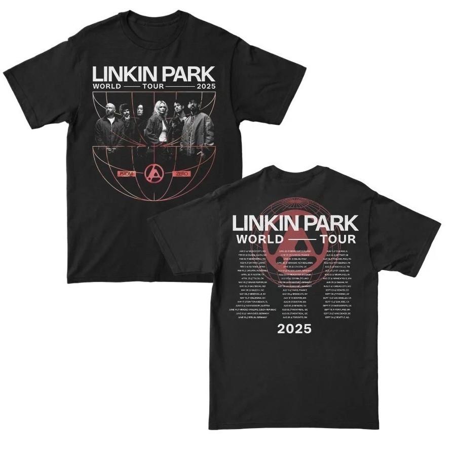 NEW! Linkin Park From Zero World Tour 2025 August September T-shirt Unisex T-Shirt