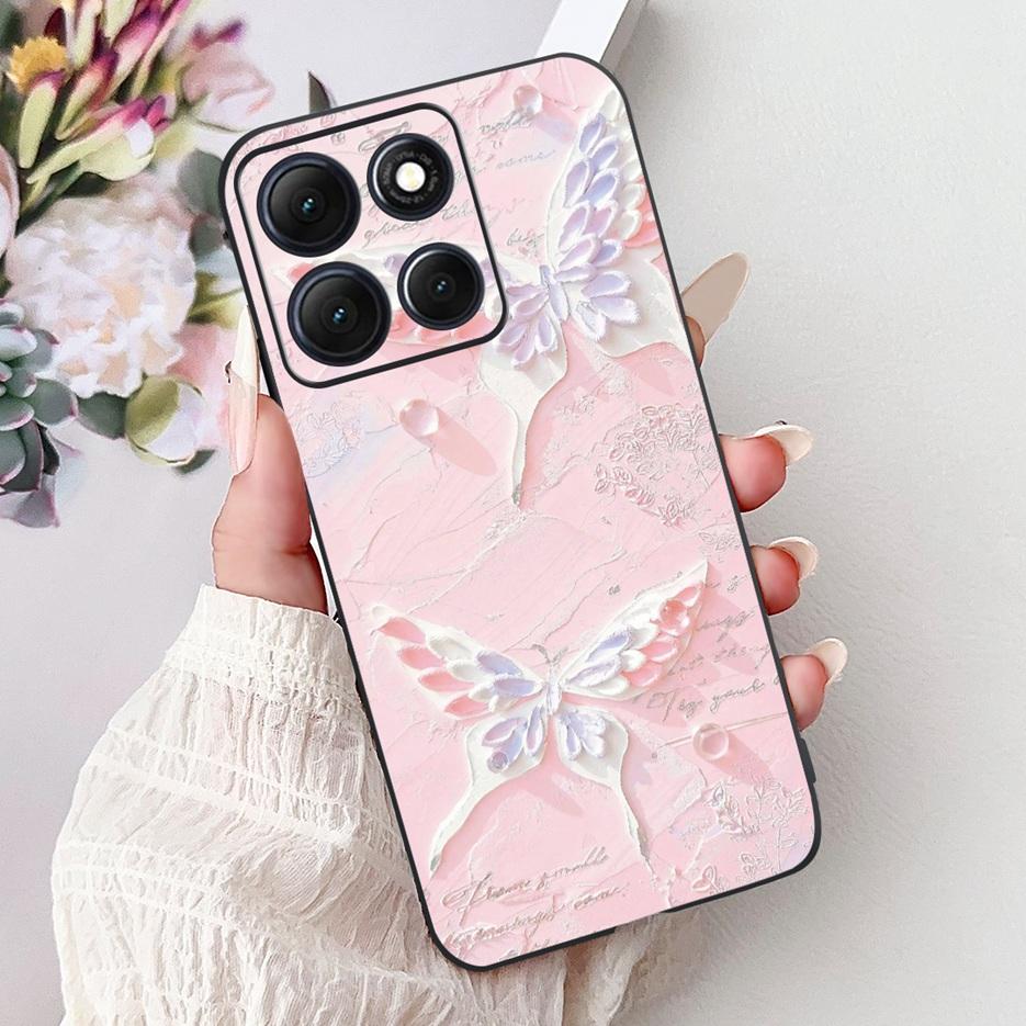 For Motorola Moto G86 Power Case Luxury Buttefly Painted Cover Soft Silicone Case For Motorola Moto G86 G 86 MotoG86 Power Shell
