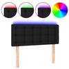 VidaXL LED Headboard Bedroom Furniture Single Bed Accessory Headboard Interior Black 90x5x78/88 3122030