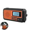 Outdoor Emergency Radio with SOS Alarm Flashlight Solar Powered Hand Crank Rechargeable Radio Camping AM/FM/SW Full Band Portable Radio