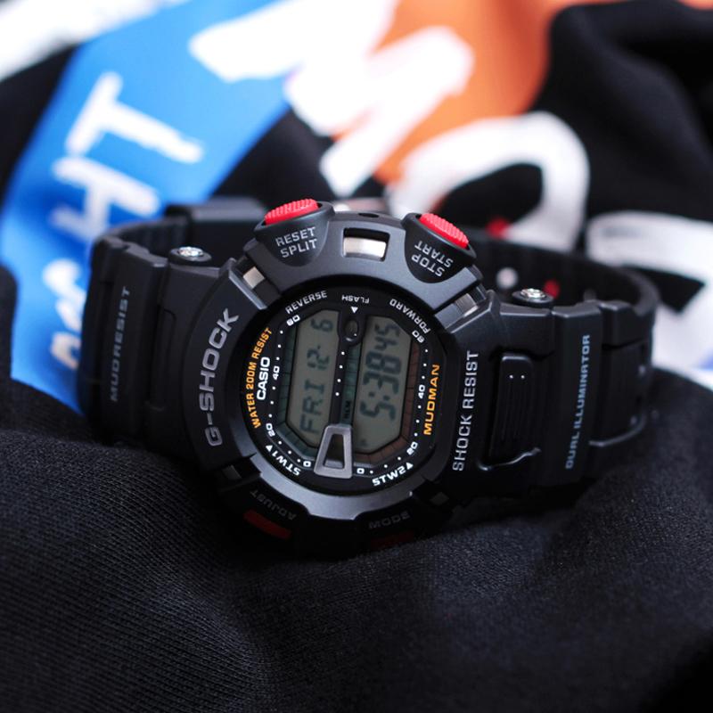 Casio Мужские часы Черные часы серии MASTER OF G-LAND G9000-1V G9000-1V