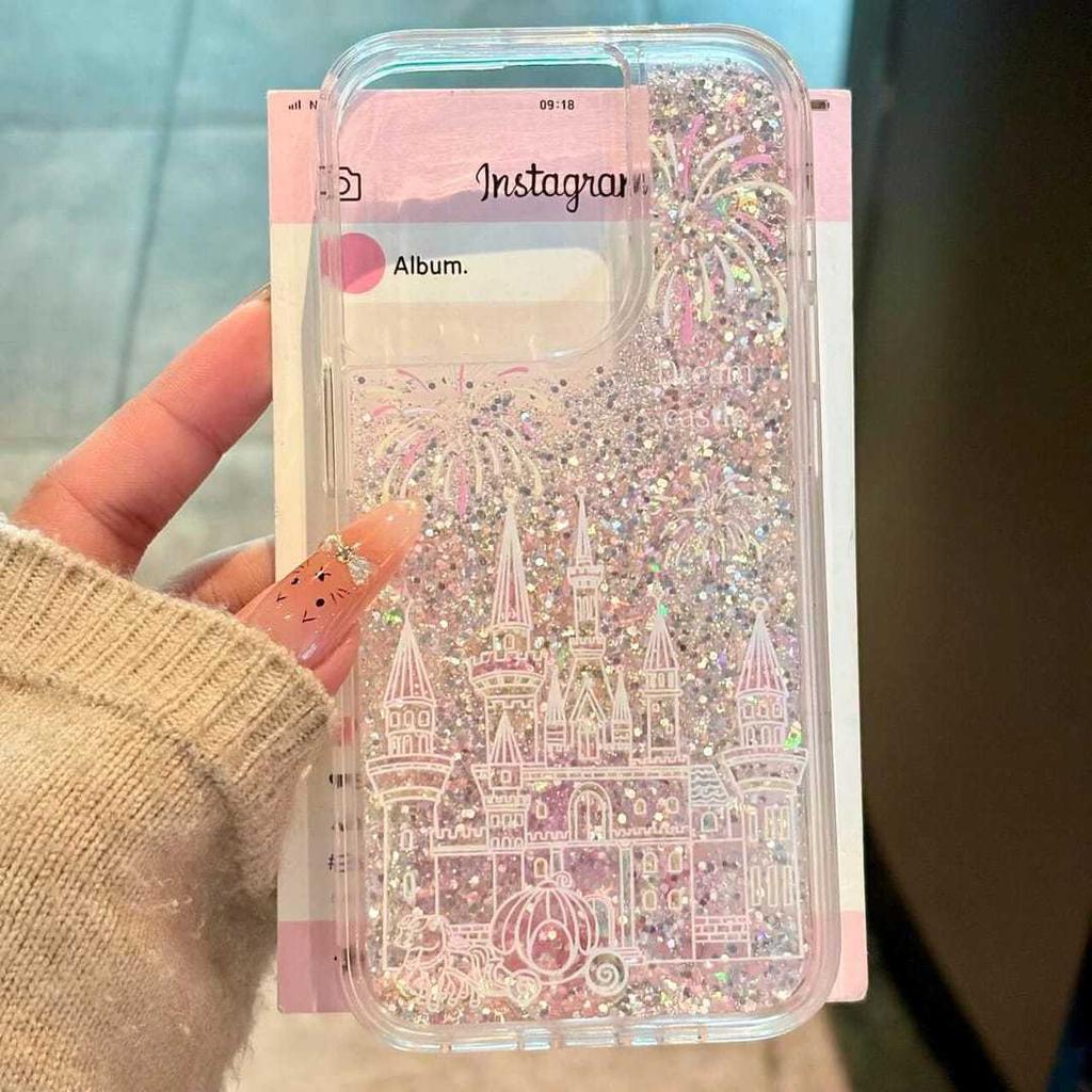 Чехол-песочница с фейерверком и замком для IPhone 16 Чехол для телефона для IPhone15/13 Новый 11promax Hua