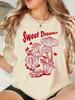 Mushroom Wish You Have Sweet Dream Prints TShirts Womens Basics ONeck T Shirts Loose Short Sleeve Tops Summer Soft Clothes