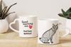 Kurilian bobtail I - cat mug, adorable heart-shaped handle mug, universal gift from Art-Dog brand
