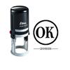 OK Round Self Inking Rubber Stamp Custom Shiny 20 Mm Mini Stamps Teachers