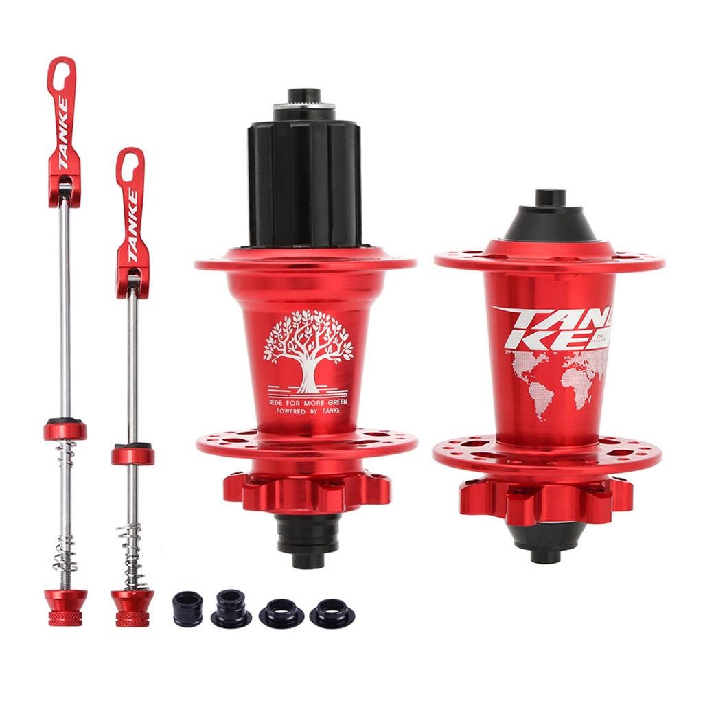 MTB Bike Hub Mountain Bike Bicycle Front & Rear Hub Set 32/36 Holes 6 Bearings with Quick Release