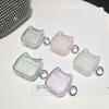 Cute Cat Clear Earphone Case Anti-Fall Charging Box Shell Kawaii Earbuds Cover for Airpods 4
