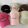 White Raspberry Powder Baseball Cap Women's Spring and Autumn Tide Hat Face Cap