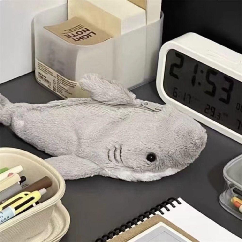 Duck/Shark/Turtle Pen Bag Large Capacity Storage Bag High Quality Pencil Case  Student