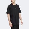 Adidas Originals Trefoil Logo Print Solid Color Round Neck Sports Short Sleeve T-shirt Men Tops Black HS2024