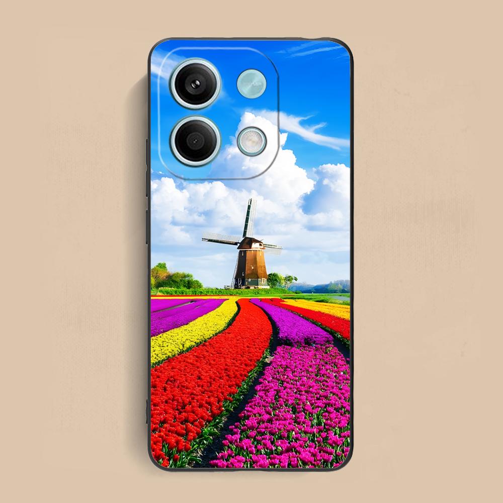 Матовая TPU чехол для мобильного телефона с флагом Нидерландов для Xiaomi Redmi Note 14 13 12 11 S Pro Plus 4G 5G, цветная печать