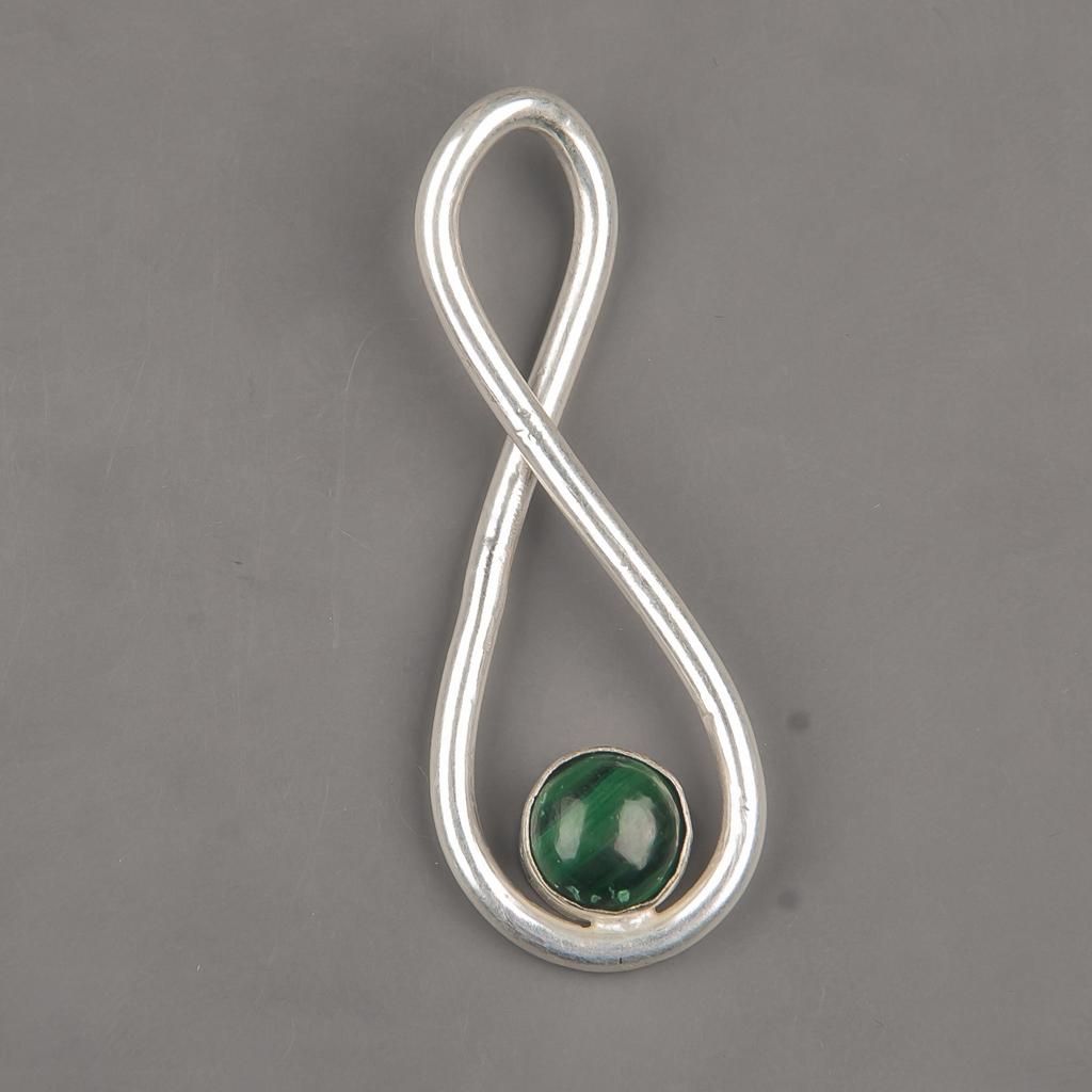 Malachite Pendant, 925 Sterling Silver Pendant Jewelry. Gift For Women Handmade Pendant Gemstone Jewelry For Wedding Gift