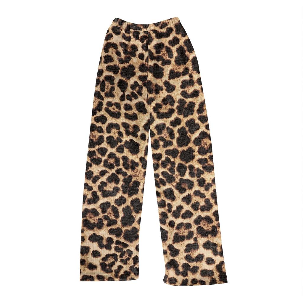 Women  Winter Plaid Pants Full Length Long Trousers Sports Pants