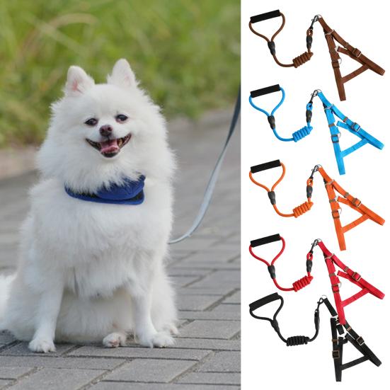 Жилет для домашних животных с поводком Регулируемая быстроразъемная пряжка с защитой от побега Маленькая и большая нагрудная шлейка для кошек и щенков Тяговая веревка Товары для домашних животных