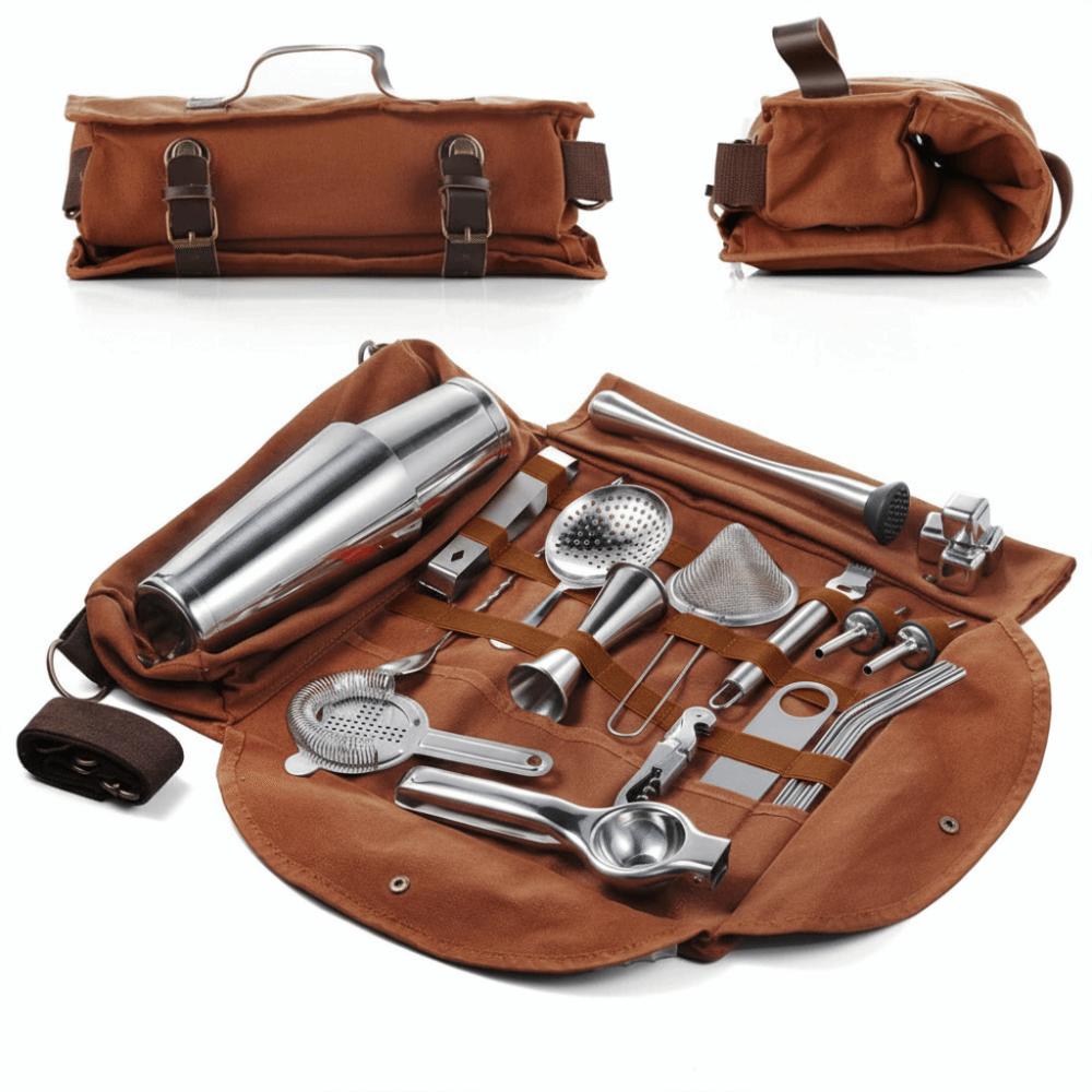 High-Quality Professional Bartender Tool Bag Travel Bag Bar Tool Bag  Home Bar