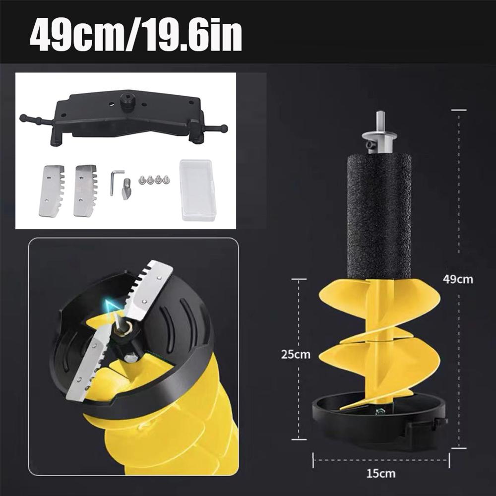 6-дюймовый электрический ледобур, комплект, острые лезвия, ударопрочный ледобур с позиционером для рыбалки, аварийный