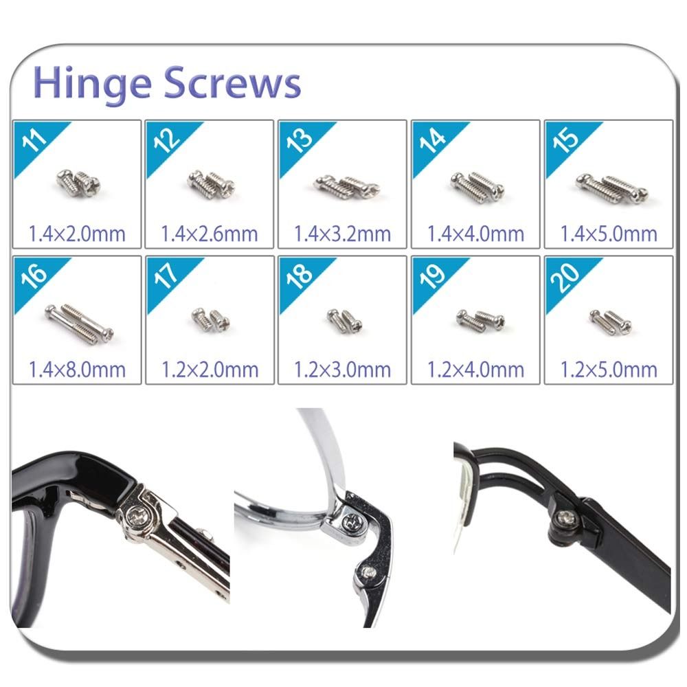 Hand Held Glasses Repair Tools Assorted Screw Nut Hand Tool Sets Sunglasses Accessories