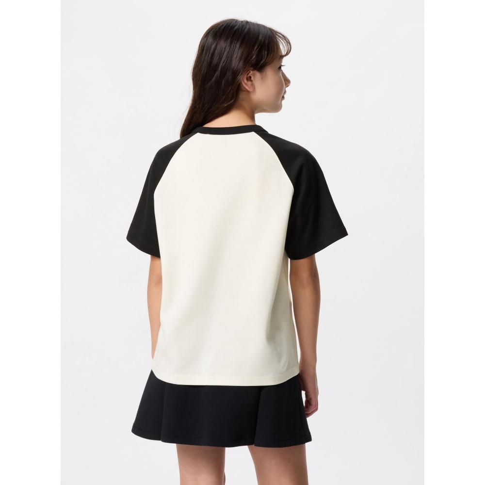 Uniqlo Kids Airism CoTTon Graphic Crewneck T  Raglan 