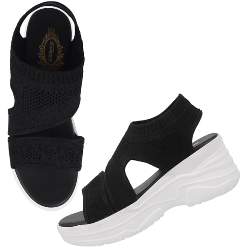 Женская сандалия Shoetopia-7 Детская UK (Милтон-Блэк)-EU40