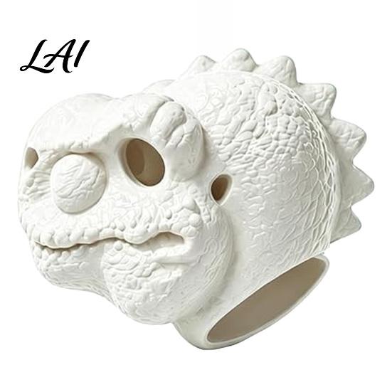 Wildlife Feeder Dinosaur Head Squirrel Feeder Pre-Assembled with Hanging Rope Funny Weather-Resistant