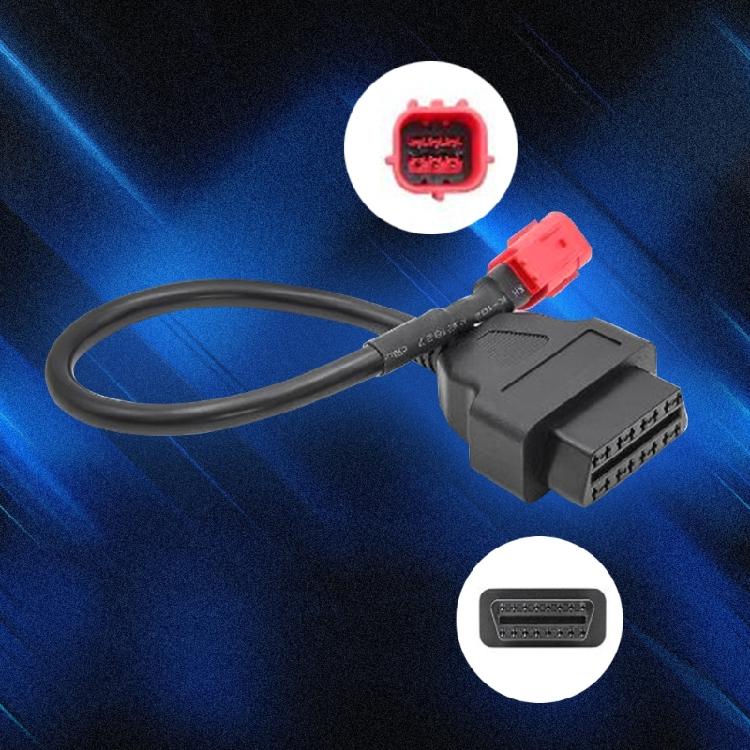 Переходник 16-контактный на 6-контактный разъем диагностического сканера OBD2 для мотоциклов
