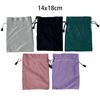 1pc Square Velet Bag with Drawstring Dice Game Cards Storage Bag, Polyhedral Dice Pouch Portable Drawstring Bag,14*18cm