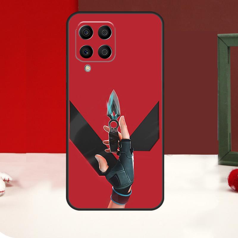 Игровой чехол Valorant для Samsung Galaxy M14 M34 M54 M13 M53 M56 M52 M32 M16 M11 M21 M31 M35 M12 M15 M36 M55