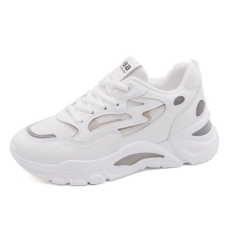 Sneakers Women Vulcanize Shoes 2025New Female Black White Platform Sneakers Thick Sole Casual Ladies Shoes