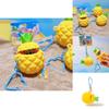 Stitch Summer Beach Collection Pineapple Silicone Keychain With Cute Character Design For Kids And Teens