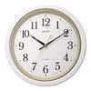 RHYTHM Wall Continuous Second 8MY564SR03 Clock, Radio-Controlled Clock, Quiet, Hand, White, M564, 32x4.5cm,