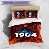 France Football Printed Bedding 3 Piece Set Cozy Breathable Bed Cover Set as Housewarming Holiday Gift