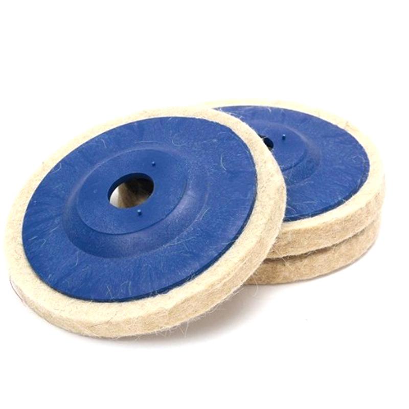 100Mm Wool Polishing Wheel Buffing Pads Angle Grinder Wheel Felt Polishing Disc