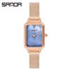 SANDA Водонепроницаемые электронные часы Женские кварцевые часы Модные простые противоударные и защищенные от падений часы Спортивные женские кварцевые часы