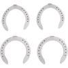 Aluminum Alloy Horseshoes 4pcs Horse Riding Tool Kit for Indoor Outdoor Use Sturdy Long Lasting Non Slip and Wear Resistant Design for Horse Hoof