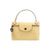 Le Pliage Xtra Однотонная Сумка на Кнопке-Защелке с Молнией Большой Кожаный Ящик для Маджонга Наплечная Сумка через Плечо Мини-Сумка Женские Сумки Желтый 10188987A81