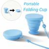220ML Silicone Folding Cup Heat Resistant Collapsible Cup New Mouthwash Cups Outdoor Camping
