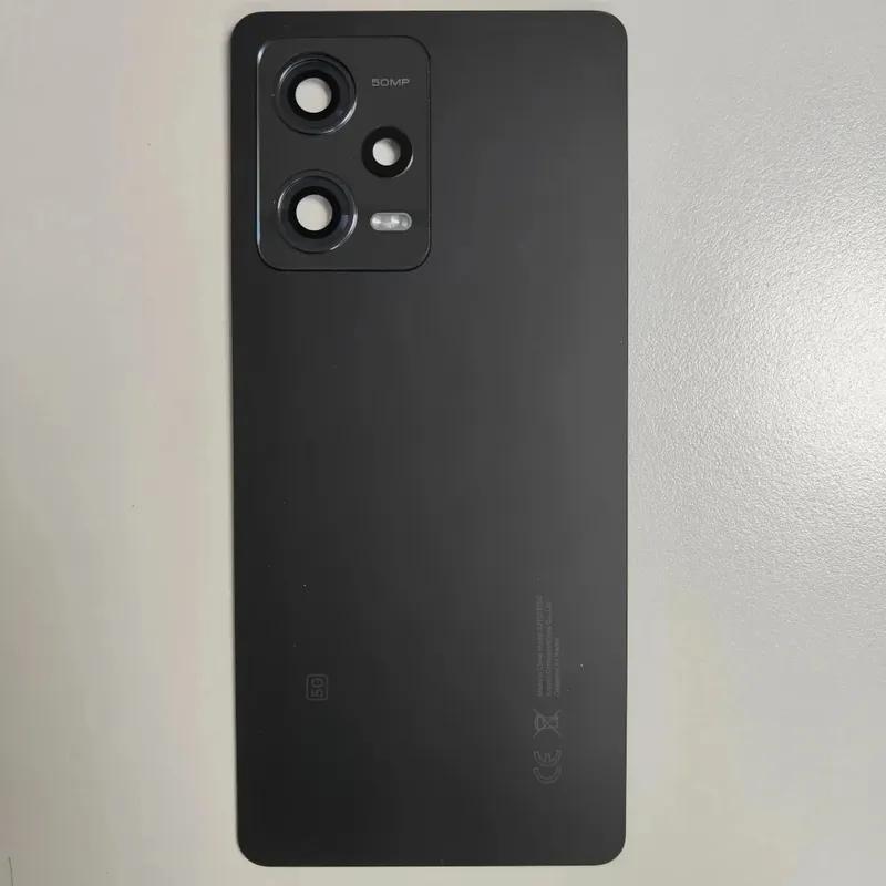 Для Redmi Note 12 Pro 5G Задняя крышка аккумулятора Задняя стеклянная панель Корпус Замена