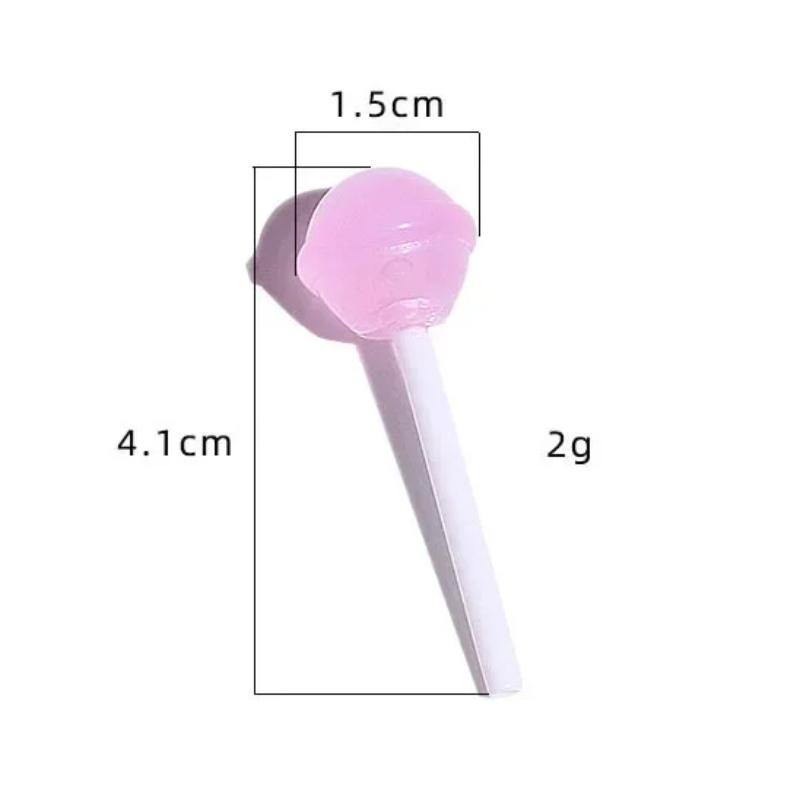 10Pcs Cute Color 3D Lollipop Decor Cream Gel Mobile Phone Case Accessories Girls DIY Homemade Hairpin Pendant Material Sticker