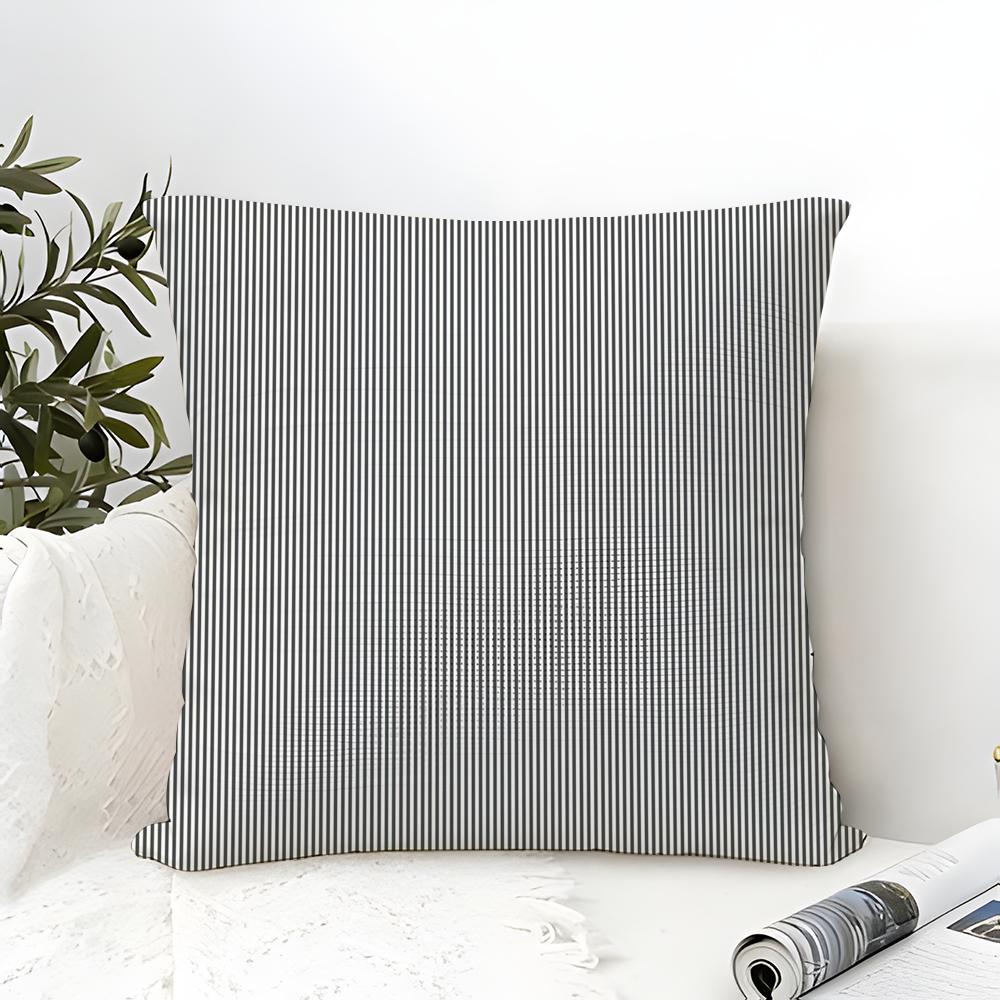 Minimal Classic Black  White Stripes Pillow Case linen pillow case sofa home decor cushion cover cushion cove