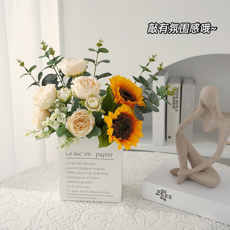 1PC Artificial Sunflower Bouquet, Living Room Decoration, Home Decor, Wedding Decoration, Party Decoration