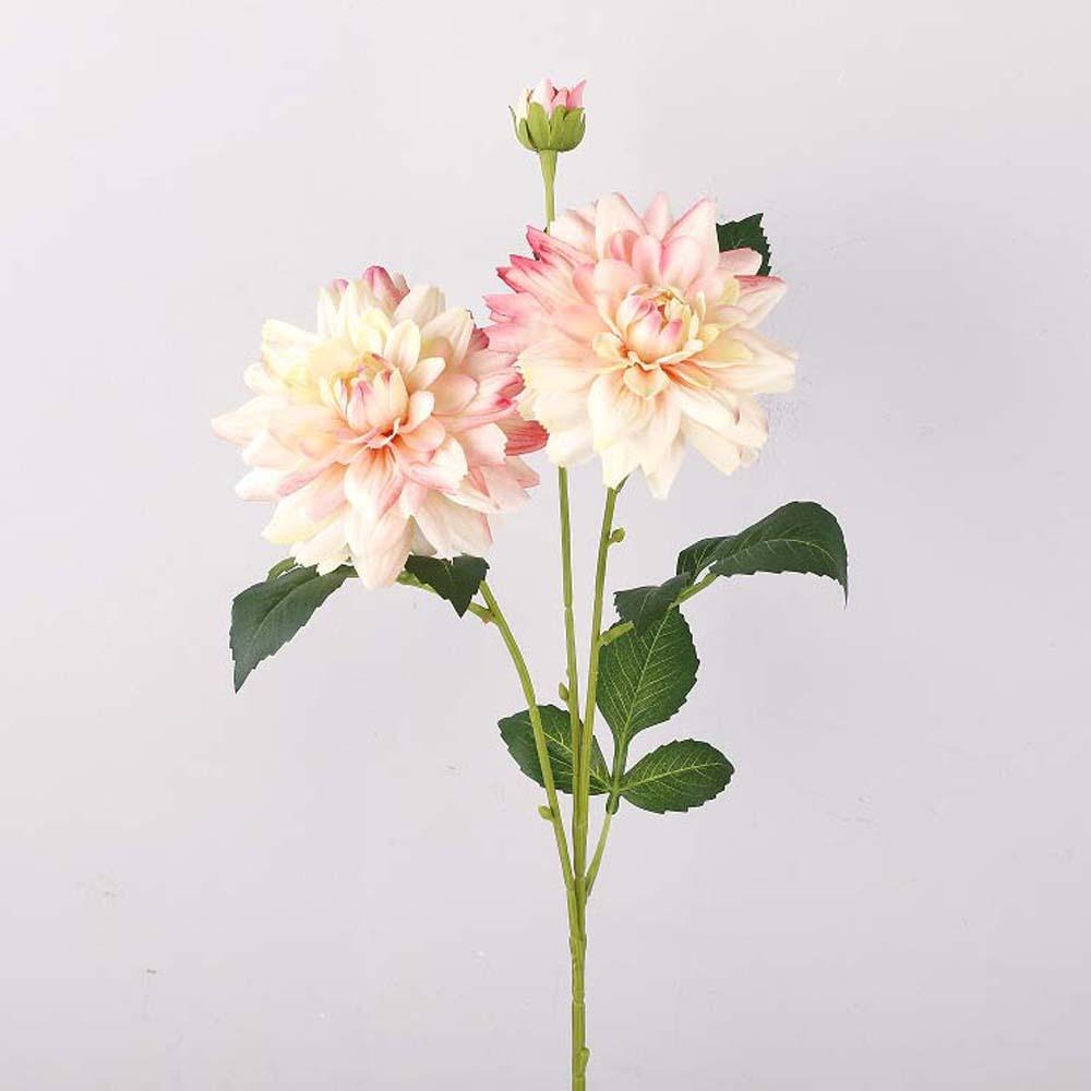 Real Touch Simulation Big Dahlia Realistic Faux Dahlia Branch Fake Flower  Party Favors