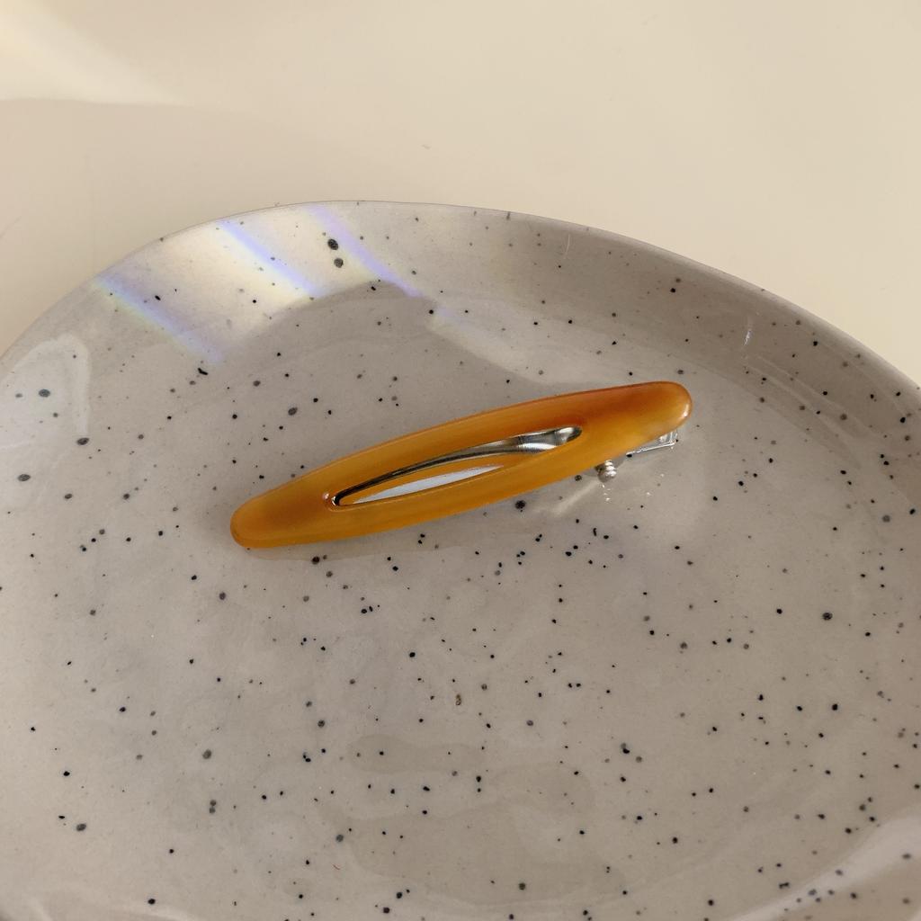 2 шт./набор Ацетатные заколки для волос Полые овальные заколки-уточки для челки Геометрические заколки Боковые заколки для волос Женские Девичьи Аксессуары для волос