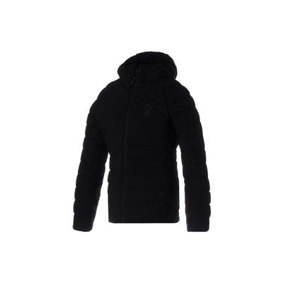 Однотонный фирменный пуховик с капюшоном и длинными рукавами, женская верхняя одежда, черный цвет 522580-01