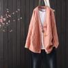 2022 Spring and Autumn Fashion New Women's Western Style Casual Cardigan Jacket Solid Color Long-sleeved V-neck Sweater