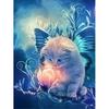 Huacan 5D Diamond Painting Full Square Cat Rhinestones Pictures Animals Diamond Embroidery Diamond Mosaic