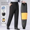 XueZhongFei Мужские зимние брюки с отстегивающейся подкладкой, 90% пух