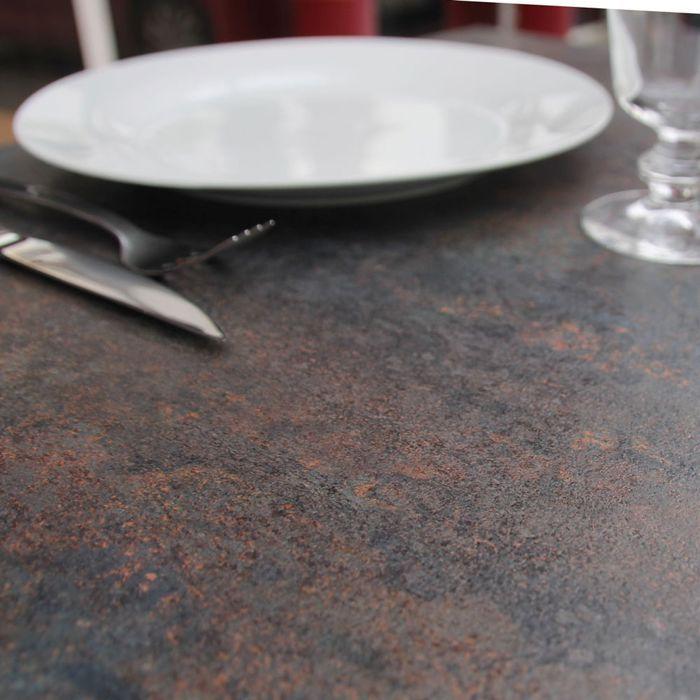 Round High Table Ø 60 Cm Rome Bistro Rust