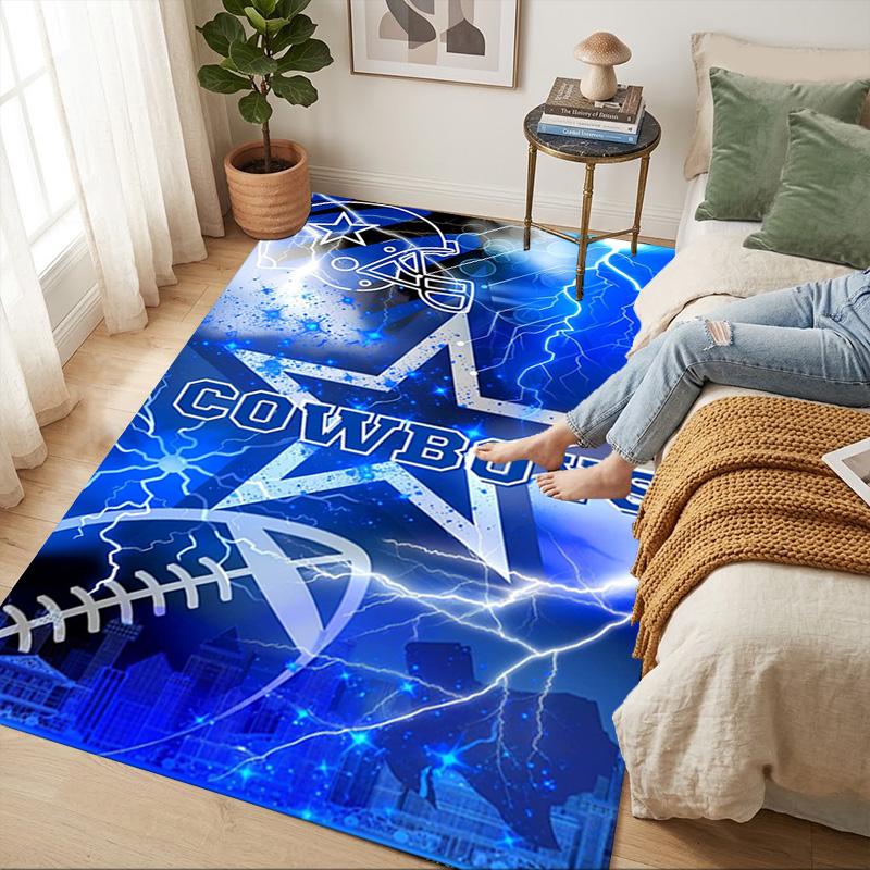 Cowboys Team Living Room Nonslip Area Rug Soft Carpet For Bedroom Game Playroom Sofa Office Home Decor Doormat Christmas Gift C10222