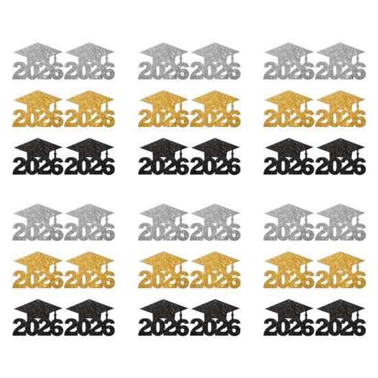 Украшения для выпускного 2026 года, centerpiece для стола на вечеринку по случаю выпускного с подвесными карточками и декоративными топперами, набор декора на тему церемонии для обеденного стола